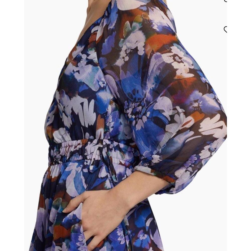 $267 Derek Lam 10 Crosby Women's V-Neck Floral Maxi Dress Size 4 - Picture 2 of 15